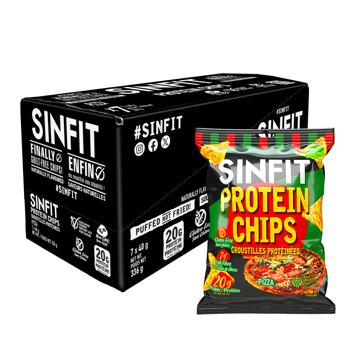 SINFIT Pizza Protein Chips