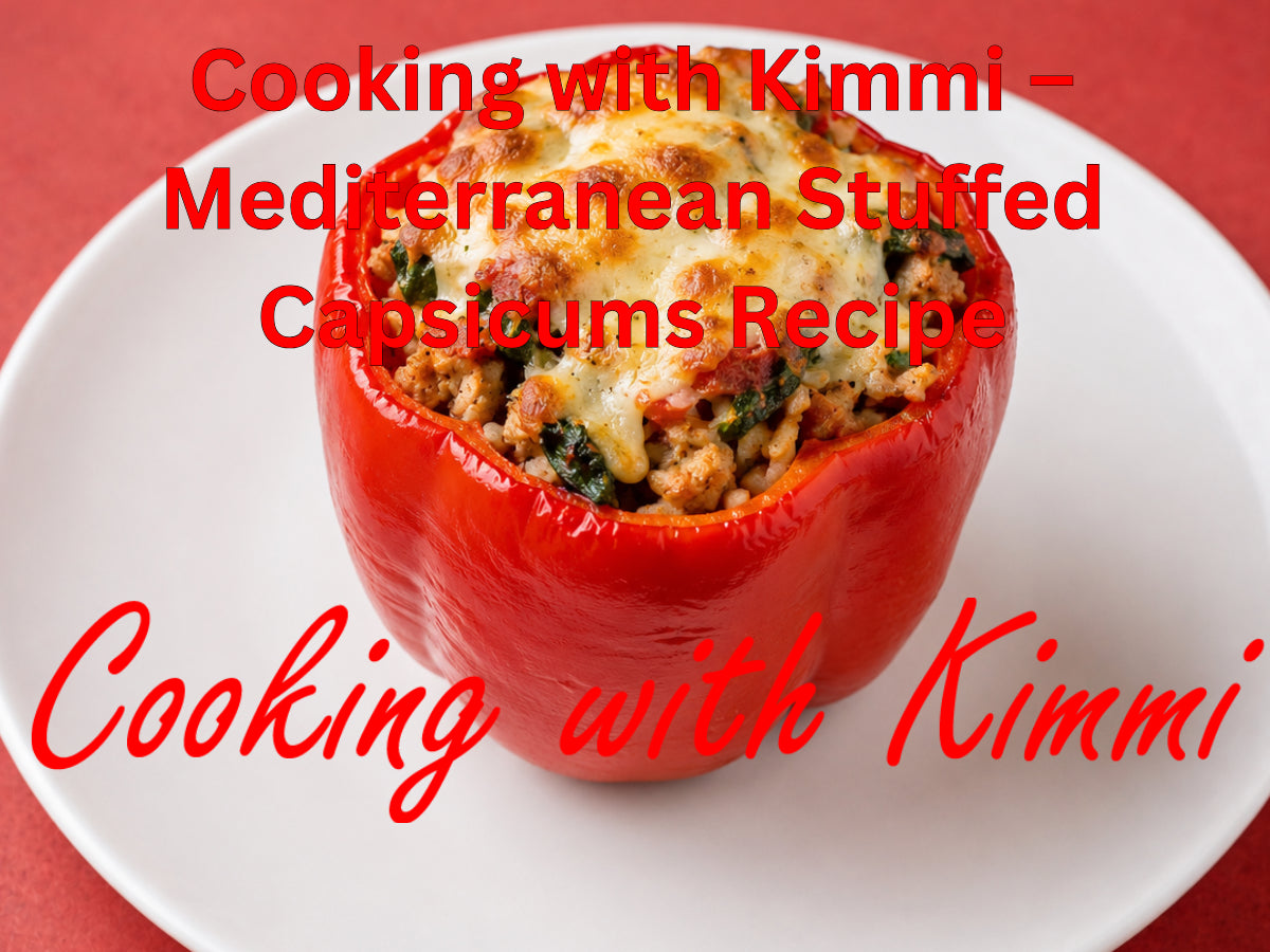 Cooking with Kimmi – Mediterranean Stuffed Capsicums Recipe