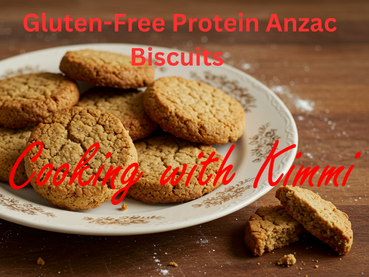 Cooking with Kimmi - - Gluten-Free Protein Anzac Biscuits (No Almonds, With Butter)