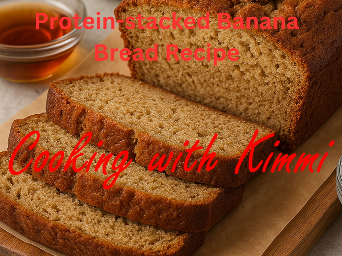 Cooking with Kimmi - 🍌Protein-stacked Banana Bread Recipe