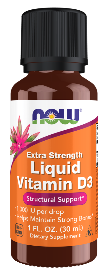 NOW Vitamin D-3 Liquid 1000 IU