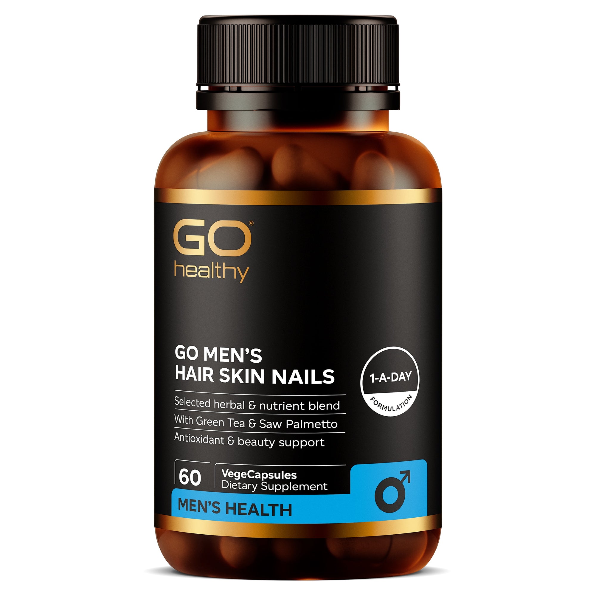 GO Men's Hair Skin Nails 60 VCaps 60