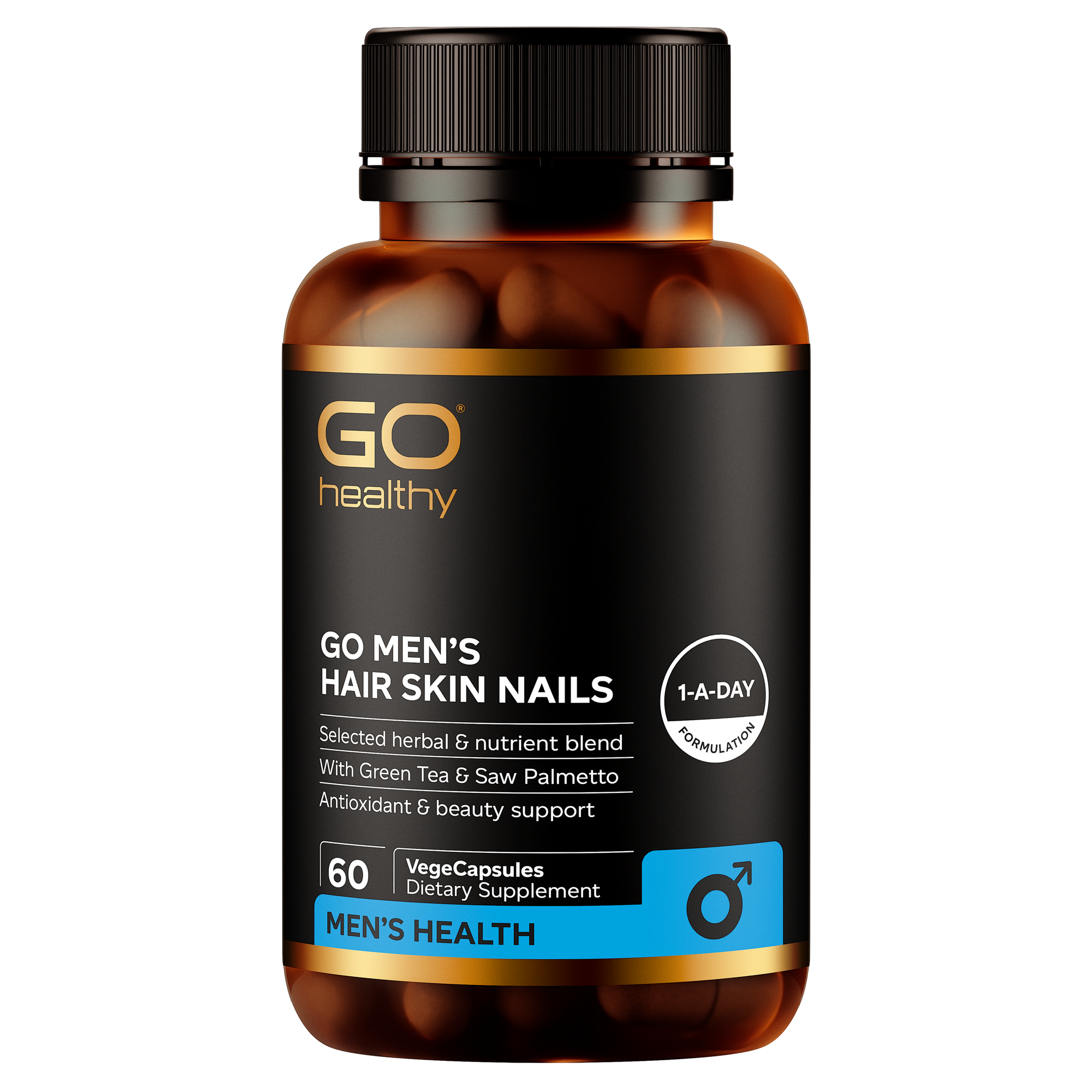 GO Men's Hair Skin Nails 60 VCaps 60