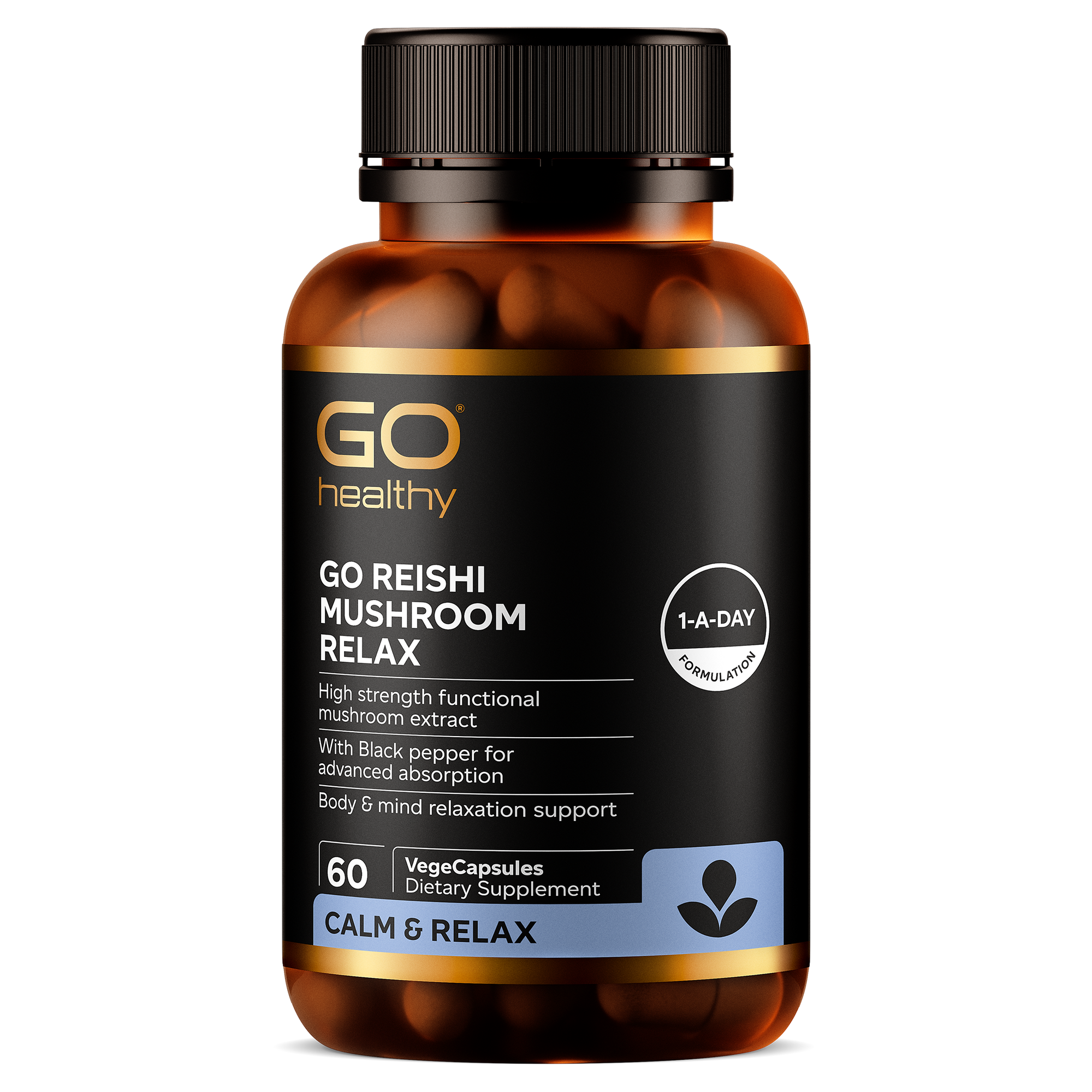 GO Reishi Mushroom Relax 60 VCaps 60