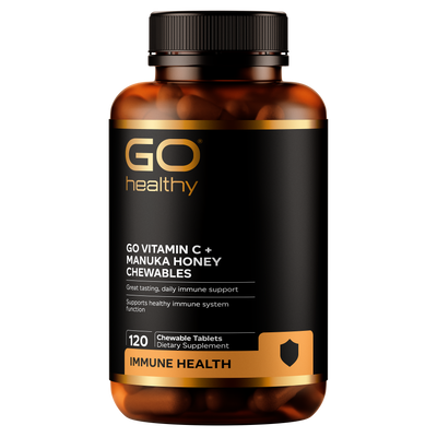 GO Vitamin C + Manuka Honey Chewable 120 Chew Tabs 120