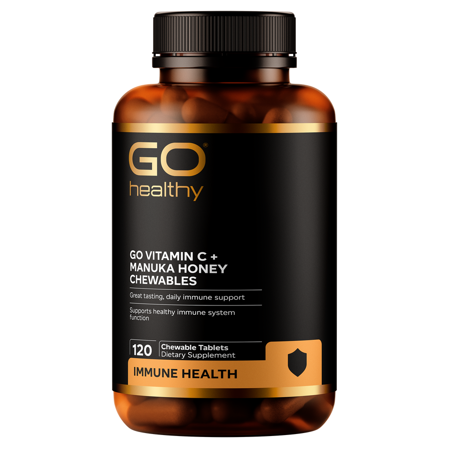 GO Vitamin C + Manuka Honey Chewable 120 Chew Tabs 120