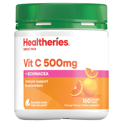Vit C 500mg + Echinacea Chewable (Orange) 160
