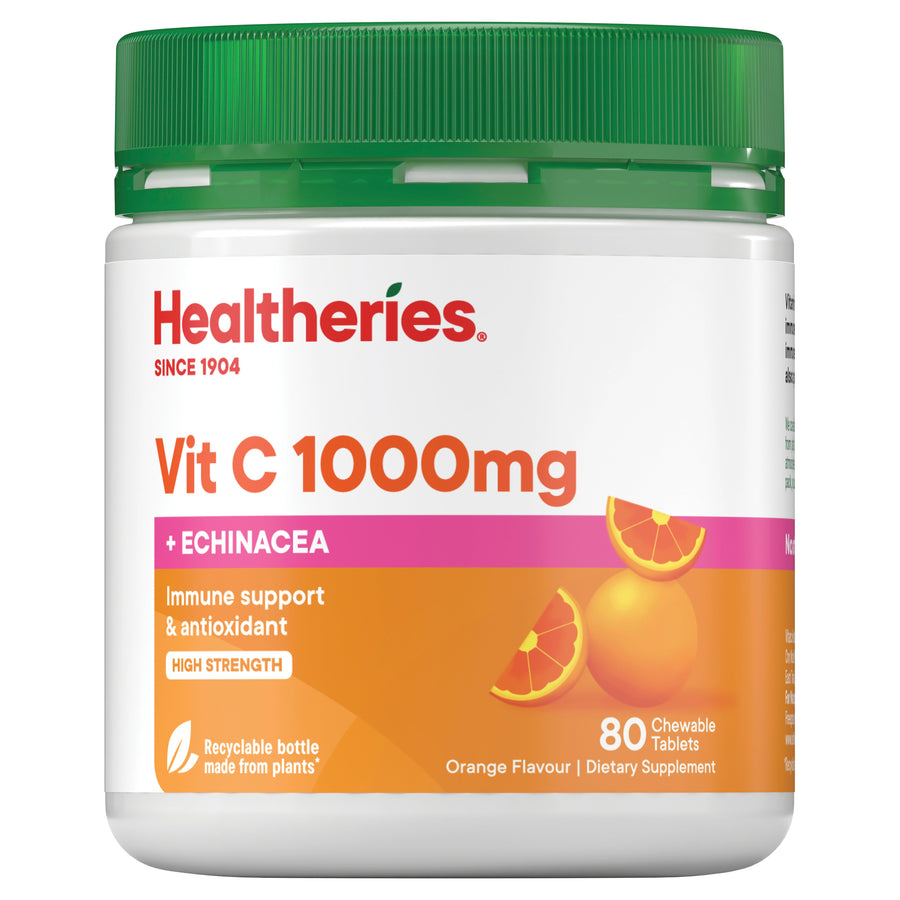 Vit C 1000mg + Echinacea Chewable (Orange) 80