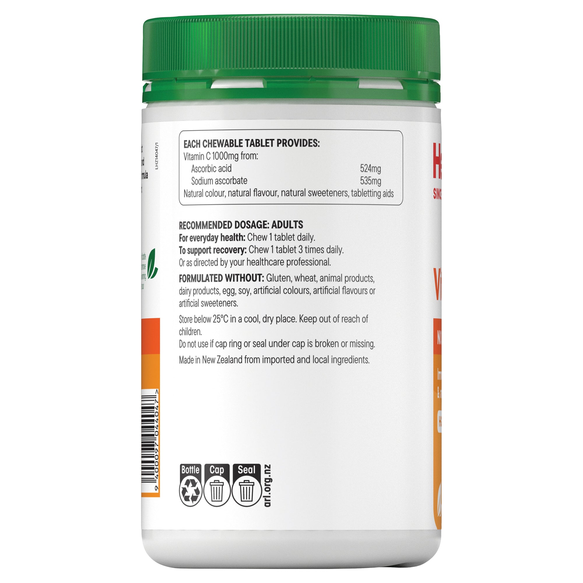 Vit C 1000mg Chewable (Orange) 200