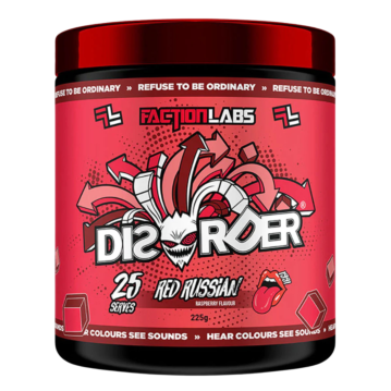 Faction Labs Disorder Pre Workout - 25 Serves for Ultimate Energy Boost