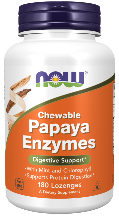 NOW Papaya Enzymes Chewable
