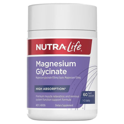 Nutra-Life Magnesium Glycinate 60 Capsules