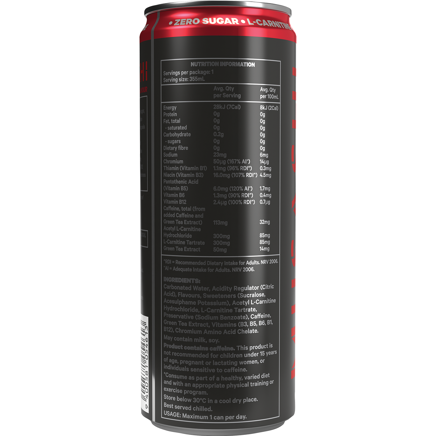 Musashi Shred Energy 12 Pack CLEARANCE Short Dated end of 23/09/2026