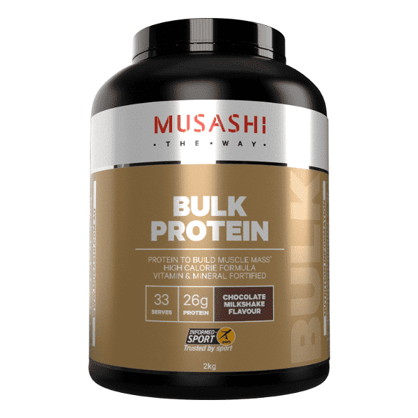 Musashi Bulk Protein 2kg CLEARANCE Short Dated end of 05/2026