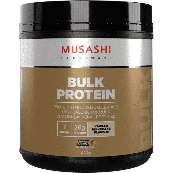 Musashi Bulk Protein 420g CLEARANCE Short Dated end of 01/2026