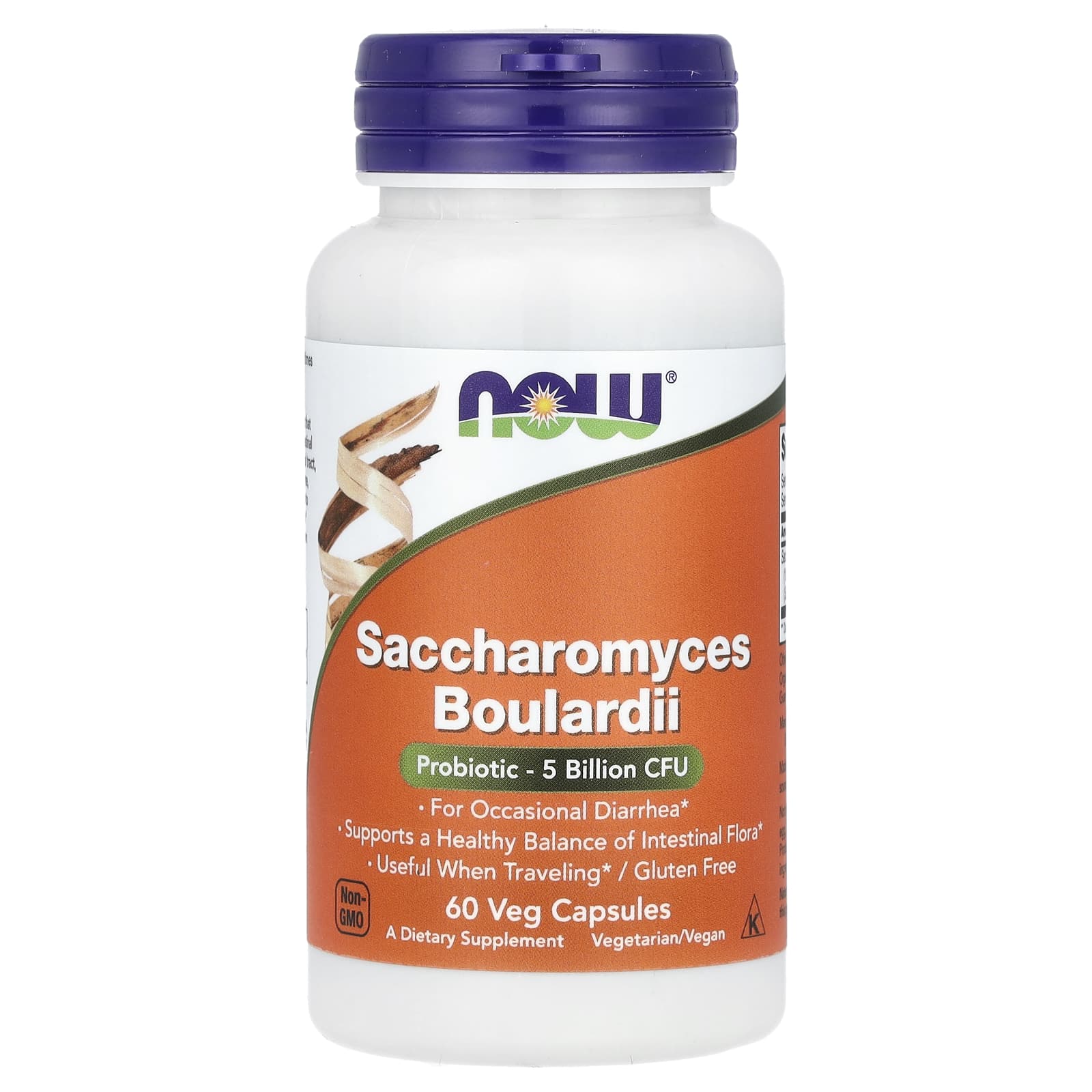 NOW Saccharomyces Boulardii Probiotic 5B CFU