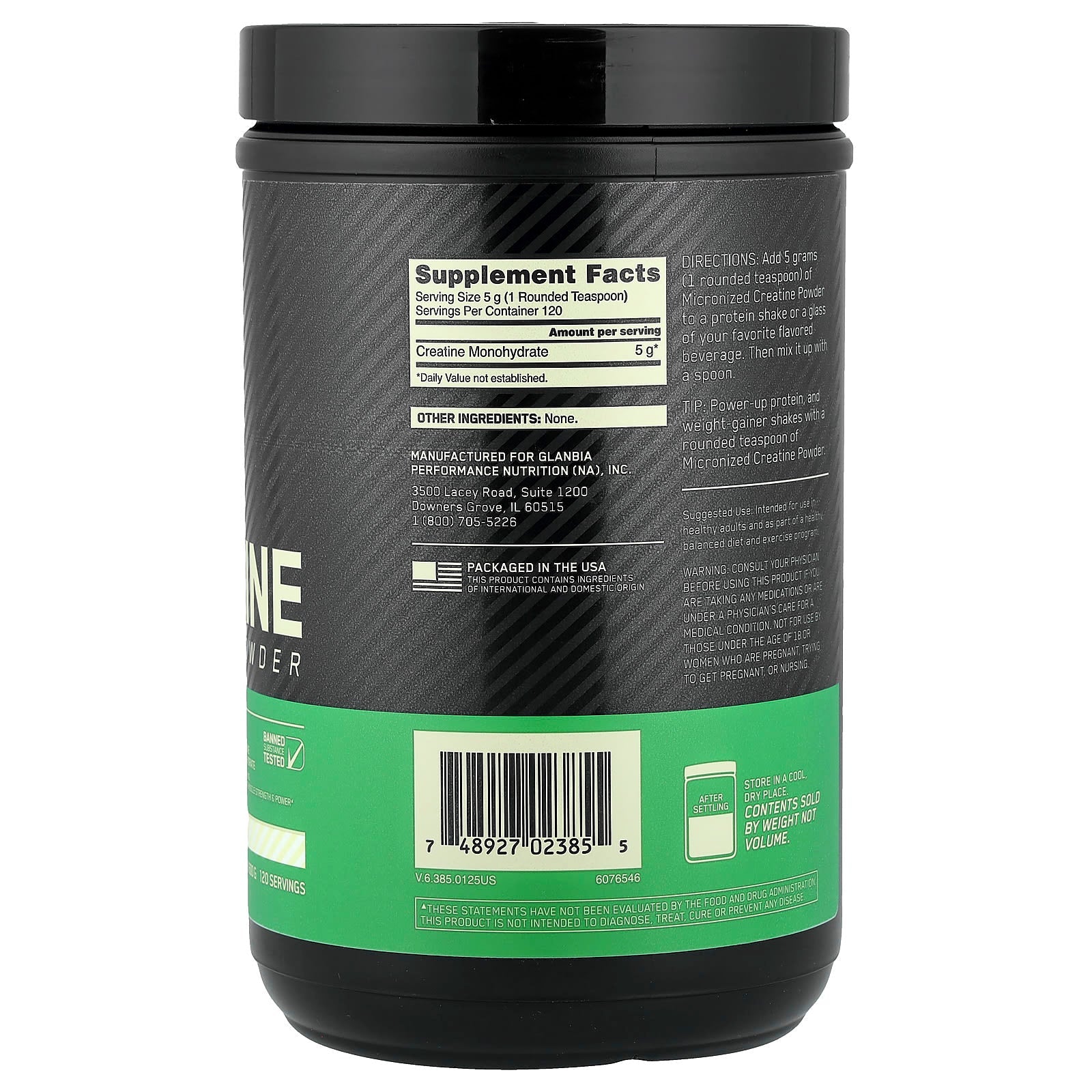 Optimum Nutrition Creatine 600g