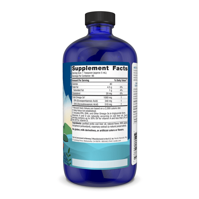 Nordic Naturals Arctic Cod Liver Oil 473ml