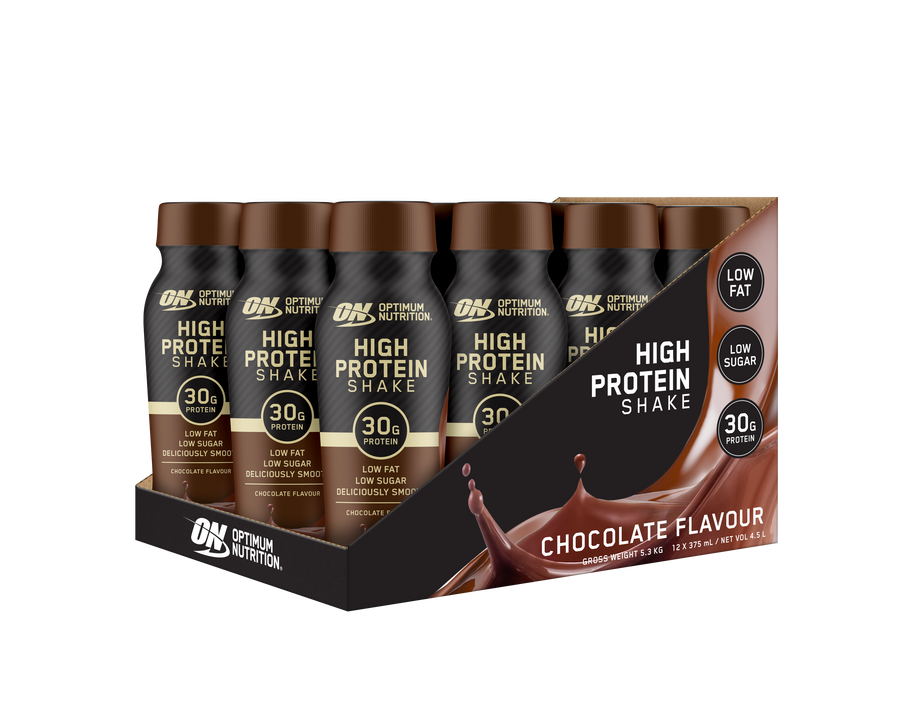 Optimum Nutrition High Protein Shake Ready To Drink 30g 12 Pack CLEARANCE Short Dated end of 04/2026