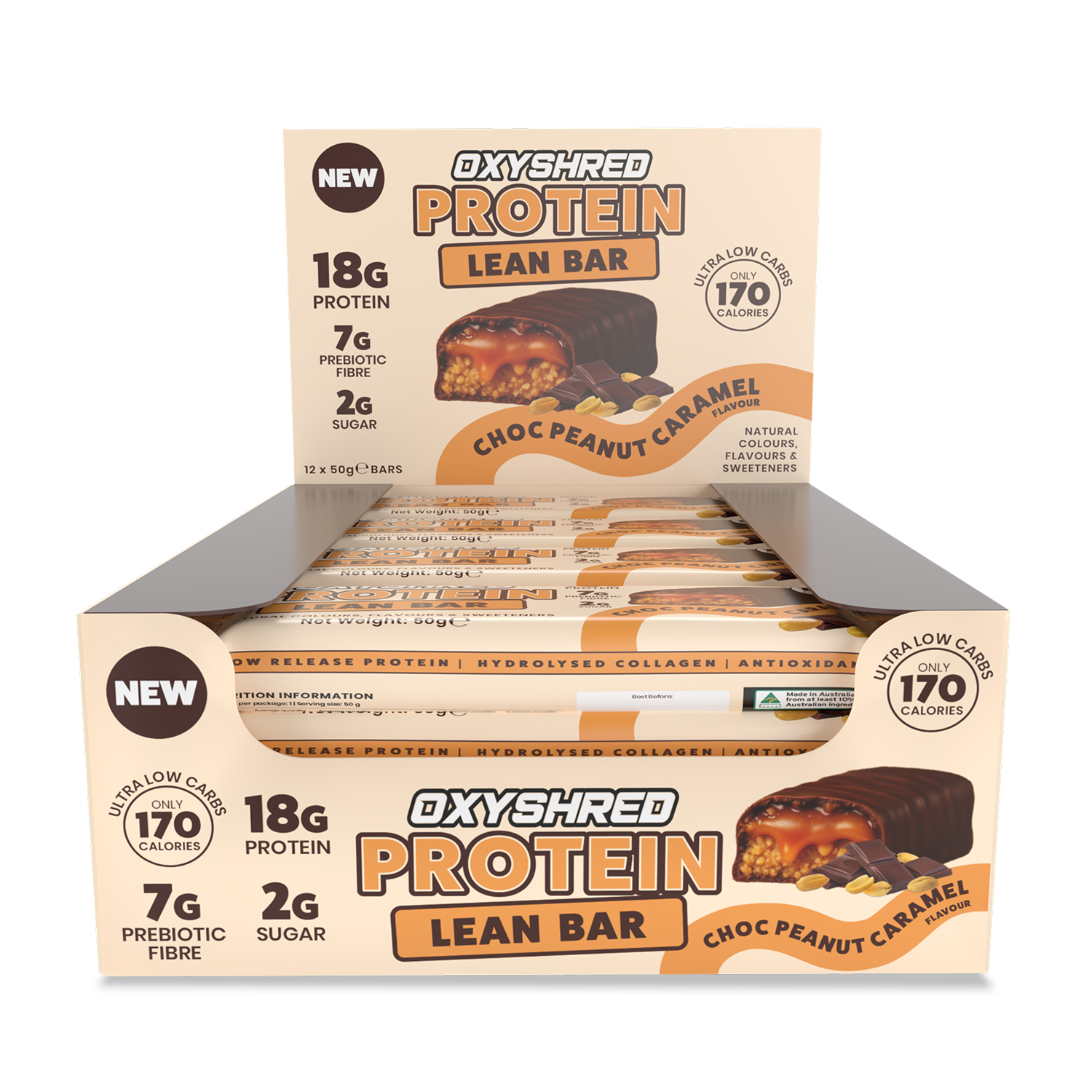 OxyShred Lean Protein Bars (12-Pack)