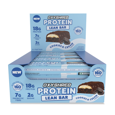 OxyShred Lean Protein Bars (12-Pack) CLEARANCE Short Dated end of 14/10/2026