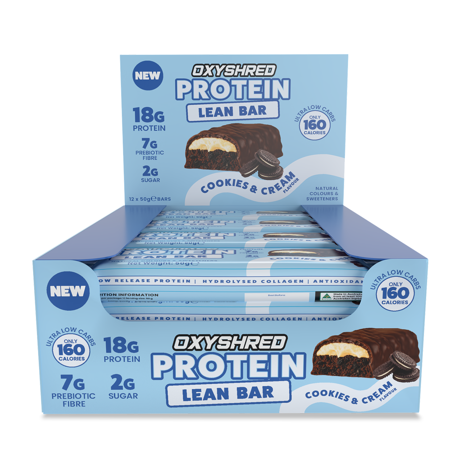 OxyShred Lean Protein Bars (12-Pack)