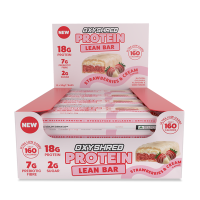 OxyShred Lean Protein Bars (12-Pack) CLEARANCE Short Dated end of 14/10/2026