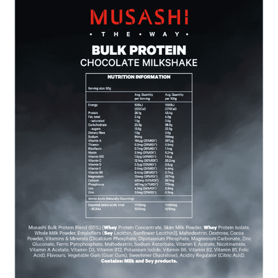 Musashi Bulk Protein 420g CLEARANCE Short Dated end of 01/2026