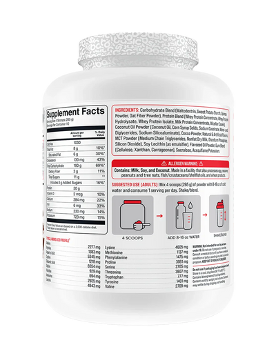 Basic Supplements Mass High Calorie Muscle Mass Gainer + Free Pre-Workout
