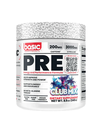 Basic Supplements Mass High Calorie Muscle Mass Gainer + Free Pre-Workout