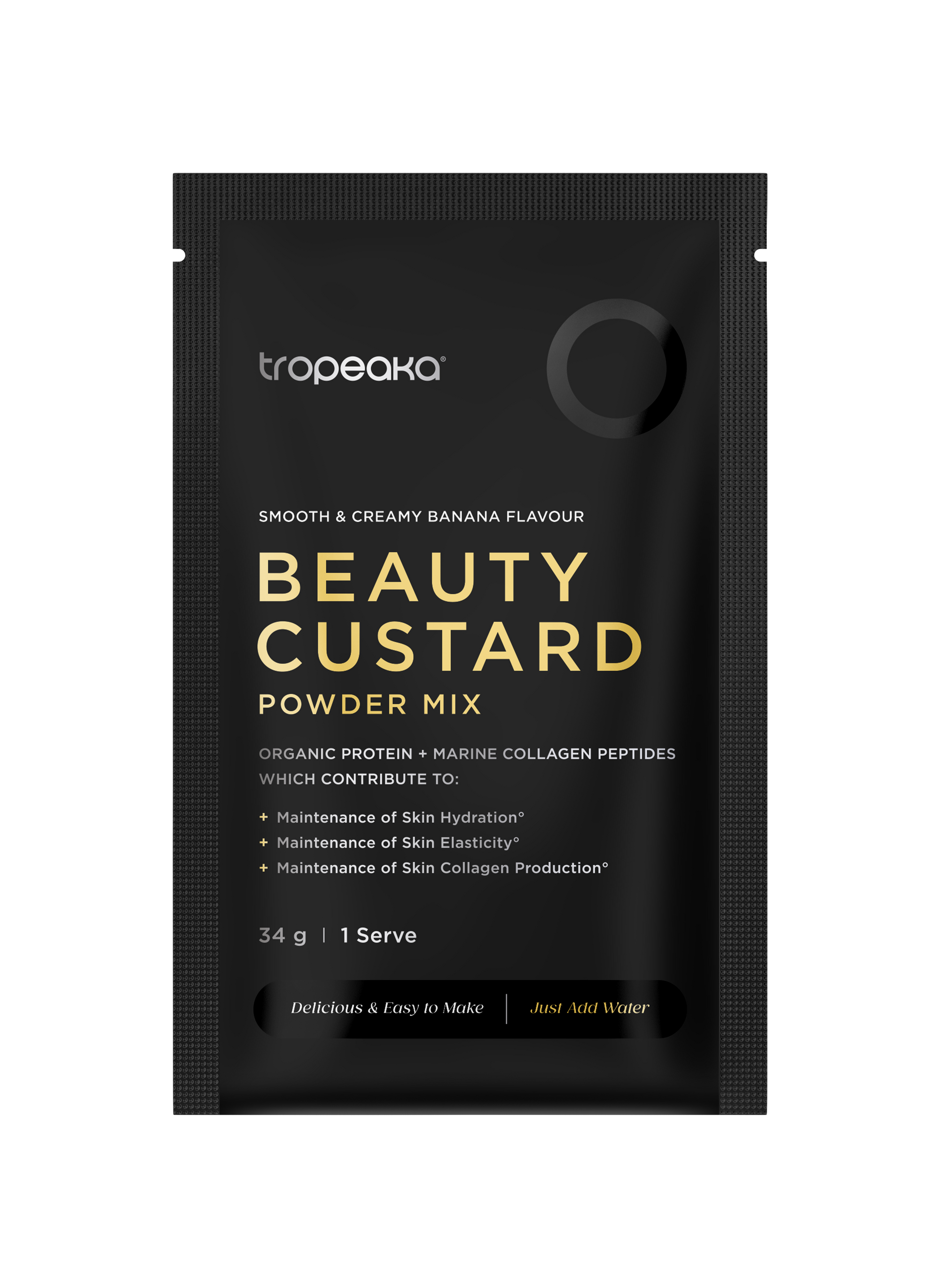 Tropeaka Beauty Custard - BANANA  (Box of 12 SINGLE SERVES)