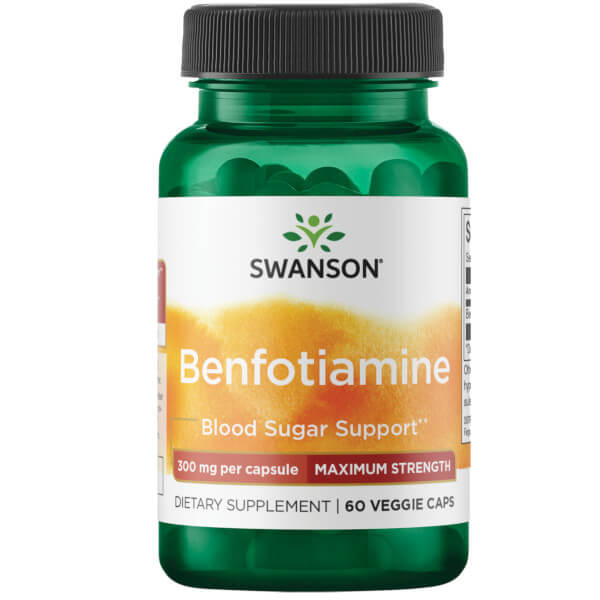 Swanson Benfotiamine Maximum Strength 300mg 60 Caps