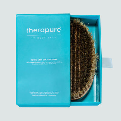 Therapure Ionic Dry Body Brush, Beech Handle and Copper Bristles