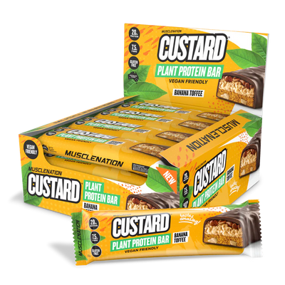 MUSCLE NATION PLANT CUSTARD BAR  (Box of 12)