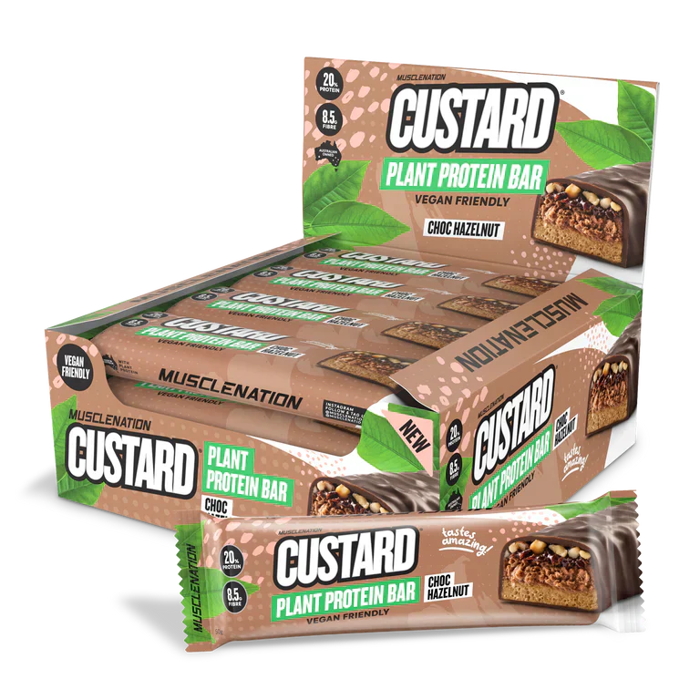 Custard Plant Protein Bar Choc Hazelnut Box of 12 x 60g