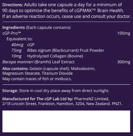 cGPMAX Brain Health Supplement