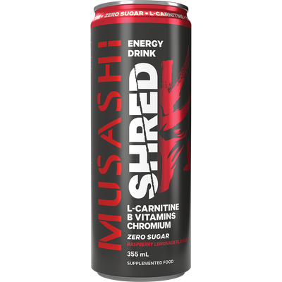 Musashi Shred Energy 12 Pack CLEARANCE Short Dated end of 23/09/2026