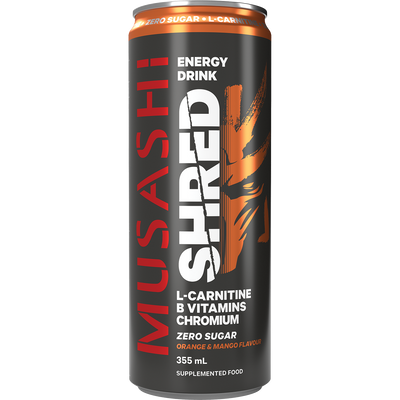 Musashi Shred Energy 12 Pack CLEARANCE Short Dated end of 23/09/2026