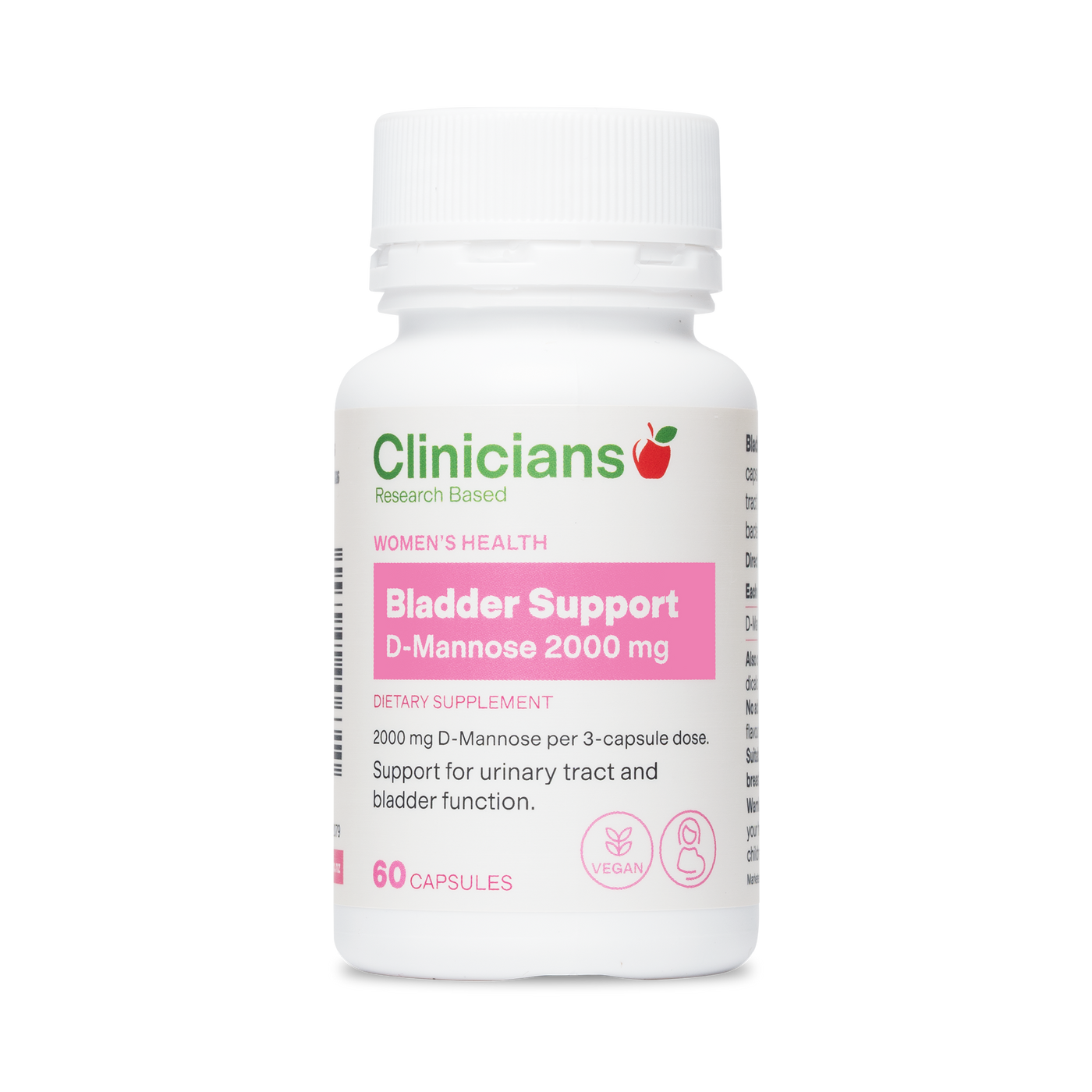 Clinicians Bladder Support D-Mannose 2000mg