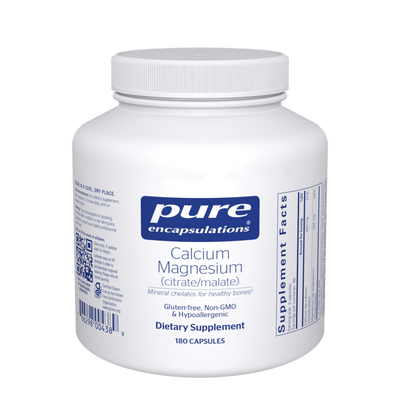 Pure Encapsulations Calcium Magnesium (citrate/malate) 180caps