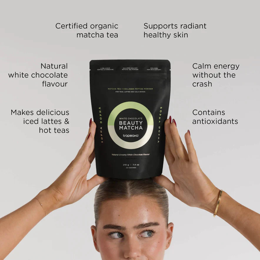 Tropeaka Beauty Matcha Colab with Sopha Dopha