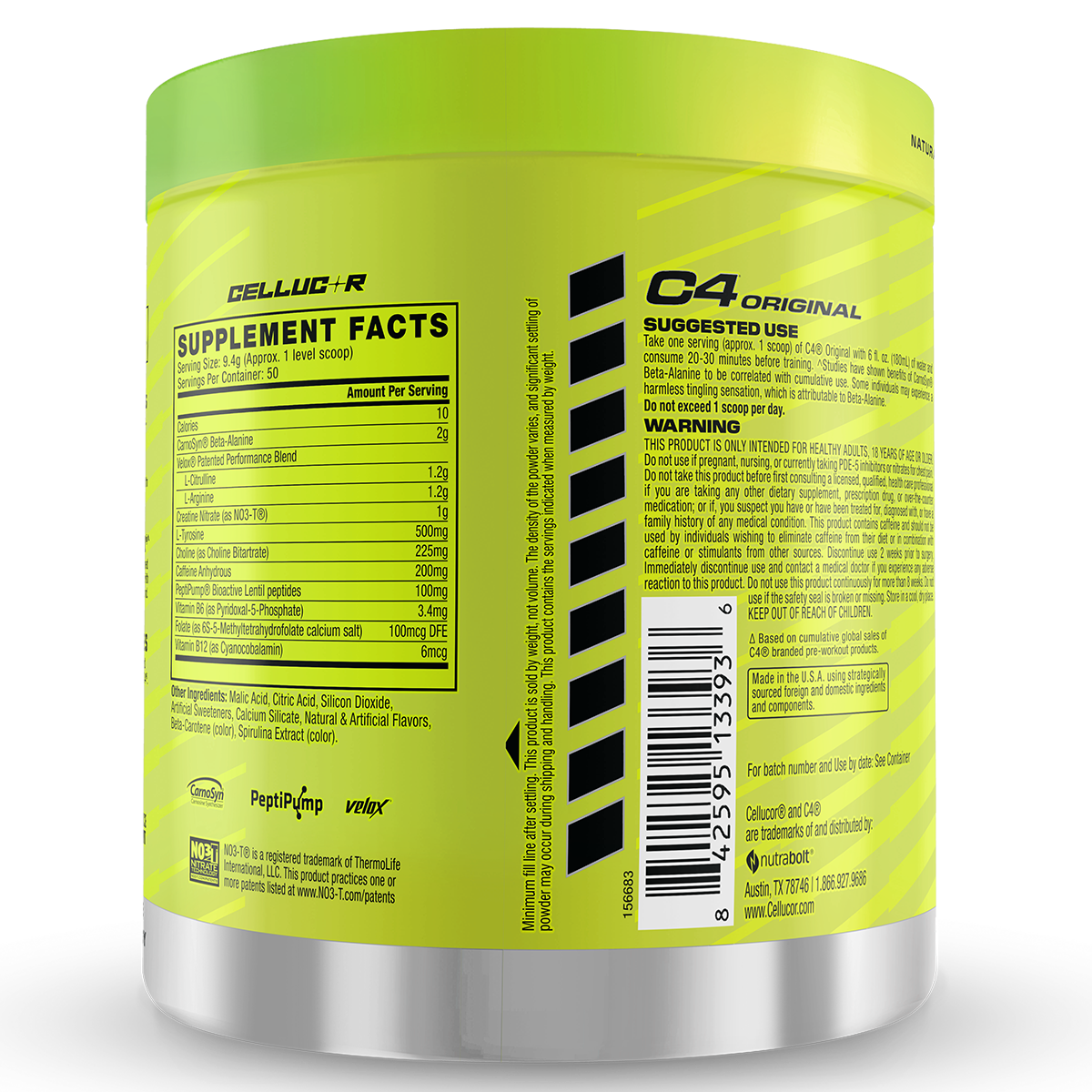 Cellucor C4 Original Pre Workout 50 serve + 2 X FREE CANS + SHAKER