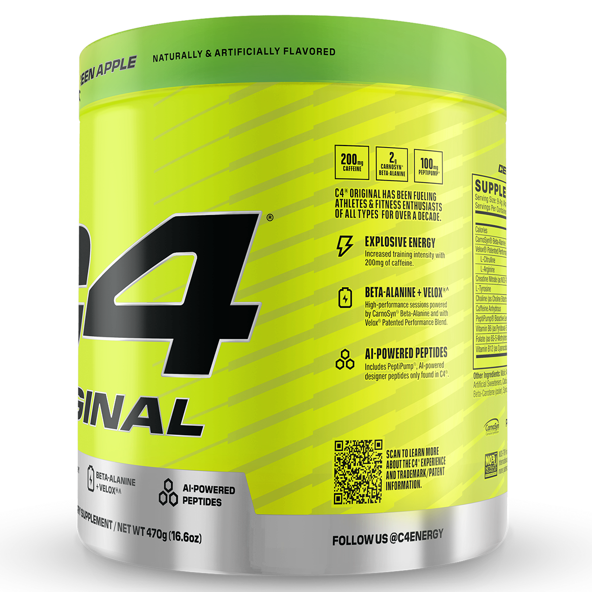 Cellucor C4 Original Pre Workout 50 serve + FREE STRINGER SINGLET  ( Only Large Size )