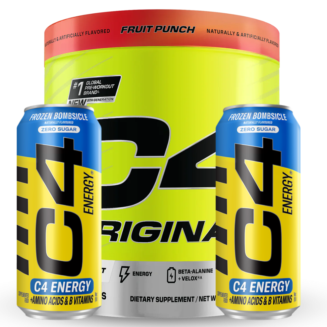 Cellucor C4 Original Pre Workout 50 serve + 2 X FREE CANS + SHAKER