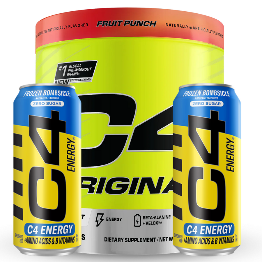 Cellucor C4 Original Pre Workout 50 serve + 2 X FREE CANS
