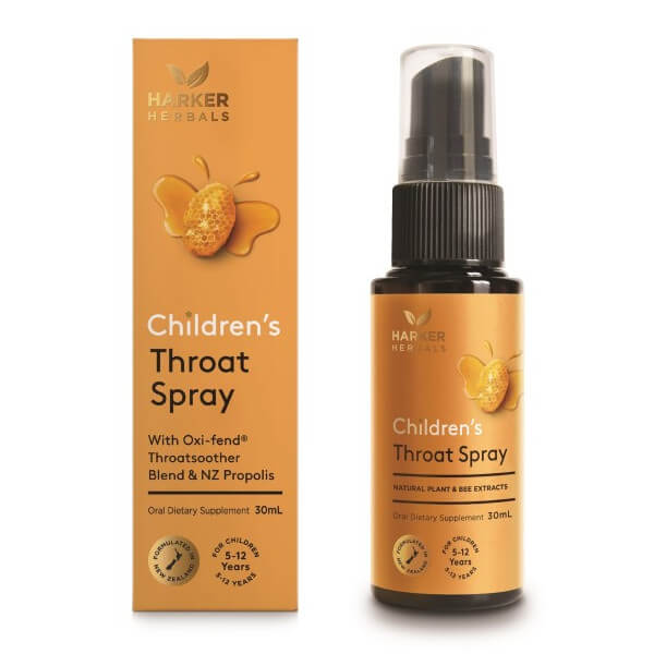 Harker Herbals Children's Throat Spray 30ml CLEARANCE Short Dated end of 05/2026