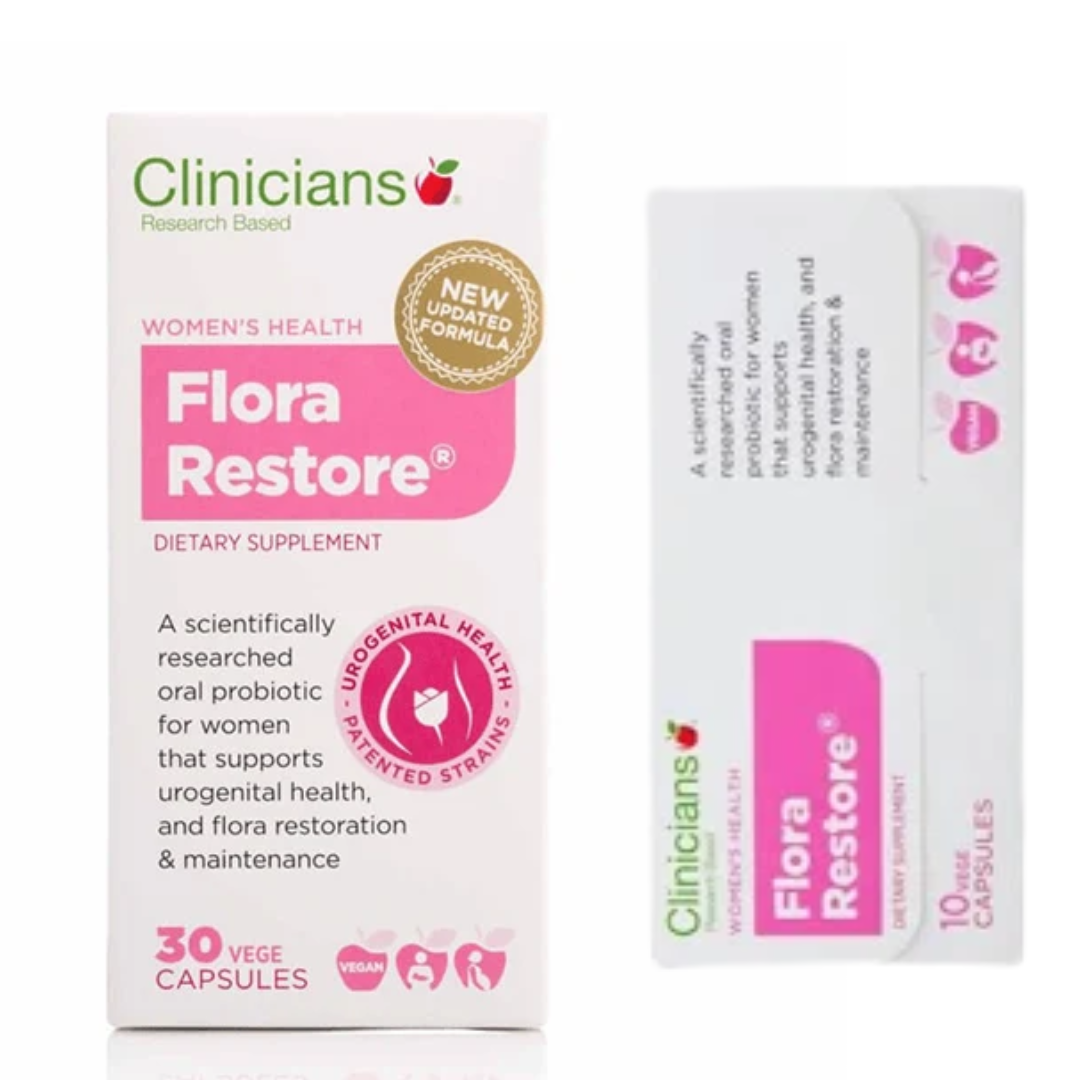 Clinicians Flora Restore 30 Capsules + FREE Clinicians Flora Restore 10 Pack