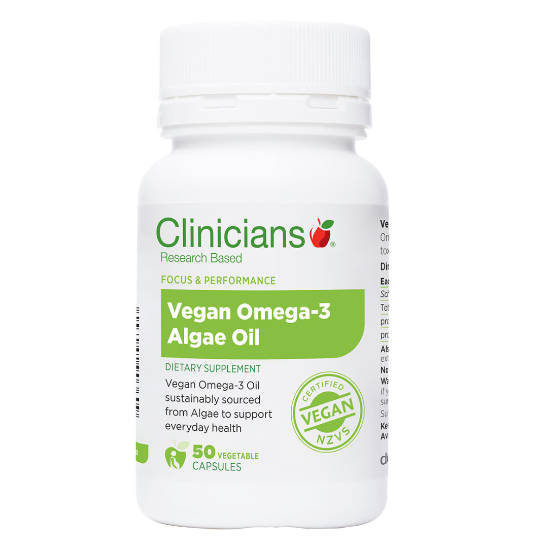 Clinicians Vegan Omega-3 Algae Oil 50 Caps