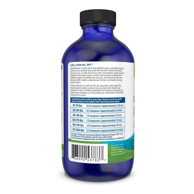 Nordic Naturals Pet Cod Liver Oil (Medium/Large Breed Dogs) 237ml