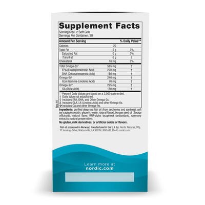 Nordic Naturals Complete Omega 60 Softgels